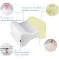 thumbnail image 3 of AIR-Knee Support Pillow for Side Sleepers, Memory Foam Leg Pillow Contour Wedge Cushion with Breathable Washable Cover, Sciatic Nerve Pain Relief Cushion for Spine Alignment, Back Hip and Joint Pain, 3 of 4
