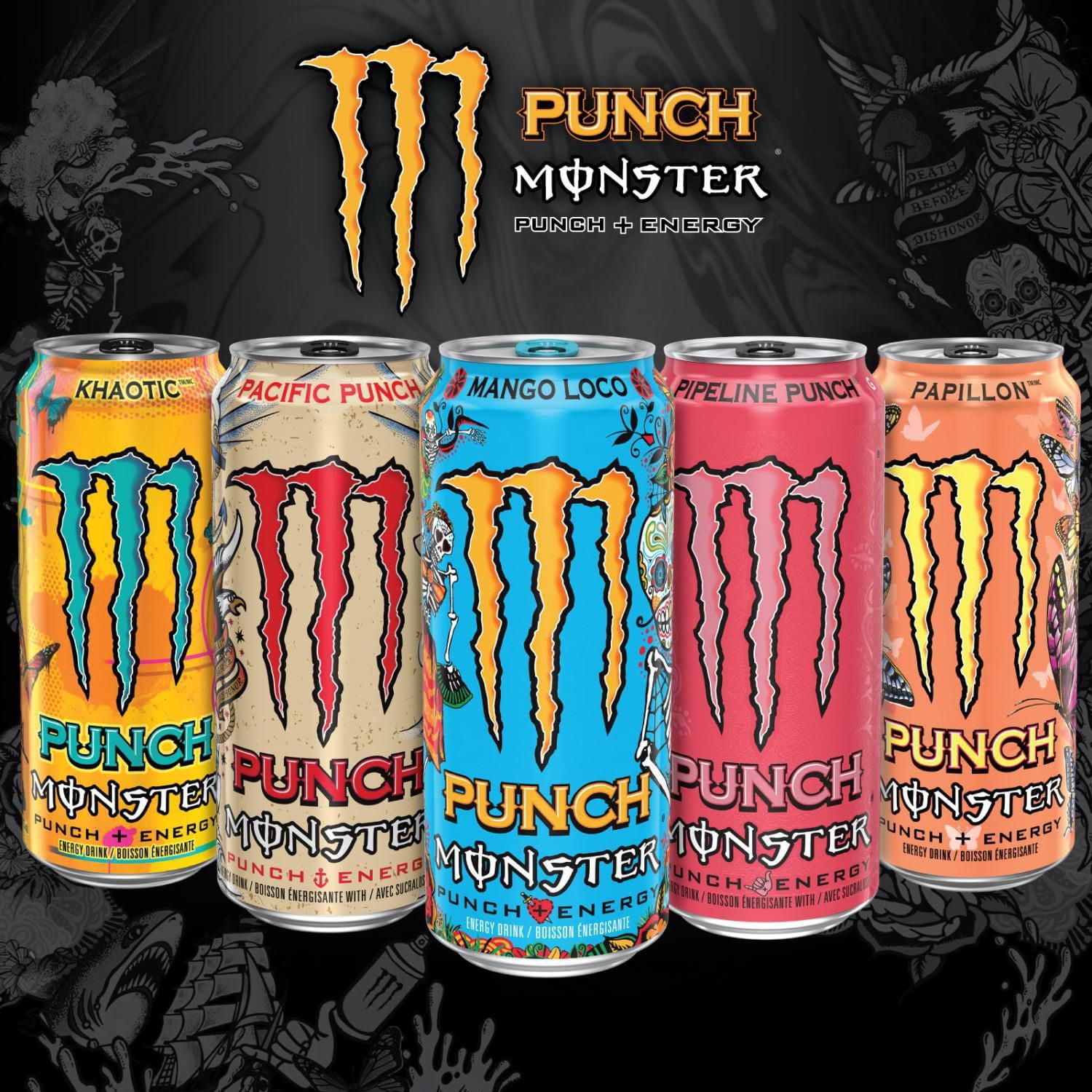 MONSTER ENERGY, Mango Loco, 473mL, Can