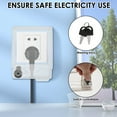 thumbnail image 5 of 3Pcs Baby Safety Outlet Cover Box Baby Proofing Locking Electrical Outlet Box Safe Socket Waterproof Cover with Key for Home, 5 of 10