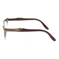 thumbnail image 4 of Women Cat Eyes Gradient Brown Reading Glasses Ladies Readers Spring Hinge Butterfly Trendy Plastic HD Diamond Presbyopia Glasses +3.50, 4 of 5