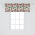thumbnail image 2 of Ambesonne Flowers Window Valance, Floral Colorful Grown Roses, 42" x 18", Pale Taupe Pale Rust, 2 of 3