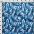 thumbnail image 3 of oneOone Cotton Poplin Twill Teal Blue Fabric Florals Quilting Supplies Print Sewing Fabric By The Yard 56 Inch Wide, 3 of 4
