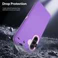 thumbnail image 4 of Funda para teléfono celular COOYA Samsung Galaxy A56 de 6.7 pulgadas, violeta, resistente, 4 of 7