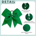 thumbnail image 3 of Lazos Cheer Hair Bows OAOLEER de 8 pulgadas, color verde bosque (paquete de 16), 3 of 6