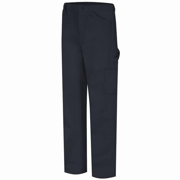 Bulwark PLJ8NV-36-34 Mens Midweight FR Dungaree Pant, Navy Duck - Size 36 - 34 in. Inseam