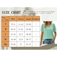 thumbnail image 4 of TEMOFON Womens Tops Short Sleeve Tops Summer T Shirt Casual V Neck Loose Puff Sleeve Shirts Tees Grey M, 4 of 4