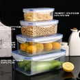 thumbnail image 3 of Hinati Clearance Refrigerator Organizer with Lids Clear Food Storage Containers Airtight Food Storage Containers Kitchen and Pantry Organization Canisters for Pantry Organization and Storage, 3 of 7