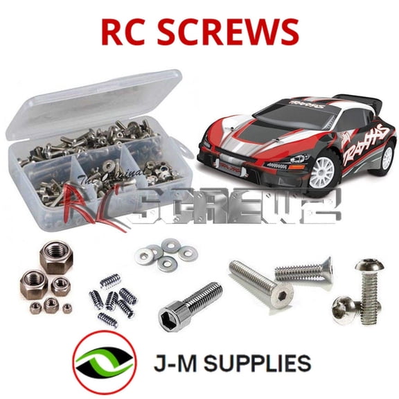 RCScrewZ Stainless Screw Kit tra049 for Traxxas 1/10 4WD Rally Racer (2012) (#7407) Electric | SET