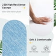 thumbnail image 6 of BPS Outdoor High Back Dining Chair Cushion Set, 37"x20"x2.8", TPU Water Repellent Coating&Stain Resistant, Polyester Fabric Cover with Ties and Zipper, Lake Blue, Set of 4, 6 of 9