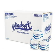 Windsoft 2240 Single Roll Bath Tissue- 500 Sheets/Roll- 96 Rolls/Carton