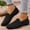 Black-Flat, variant on Ballet Flats for Women Soft Slip on Flat Shoes Knit Round Toe Work Flat Mesh Woman Walking Shoes Comfortable Casual Red 5.5(36)