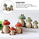 thumbnail image 3 of 1 Set/3pcs Miniature Figurine Lovely Frogs Statue Home Decoration, 3 of 4