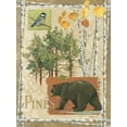 thumbnail image 2 of Phillips, Anita 12x14 White Modern Wood Framed Museum Art Print Titled - Bl Bear Pines, 2 of 4