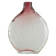 thumbnail image 3 of Northlight 11.5" Disc Shaped Transparent Ombre Hand Blown Glass Vase - Purple, 3 of 3