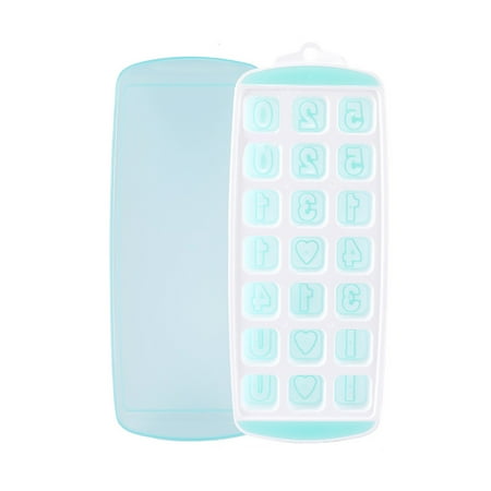 

Ykohkofe Plastic Ice Mold Soft Bottom Ice Box Square Silica Gel Ice Lattice With Cover