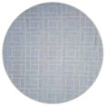 thumbnail image 1 of HomeRoots 349836 7 ft. 6 in. Round Wool Ice Blue Area Rug, 1 of 1