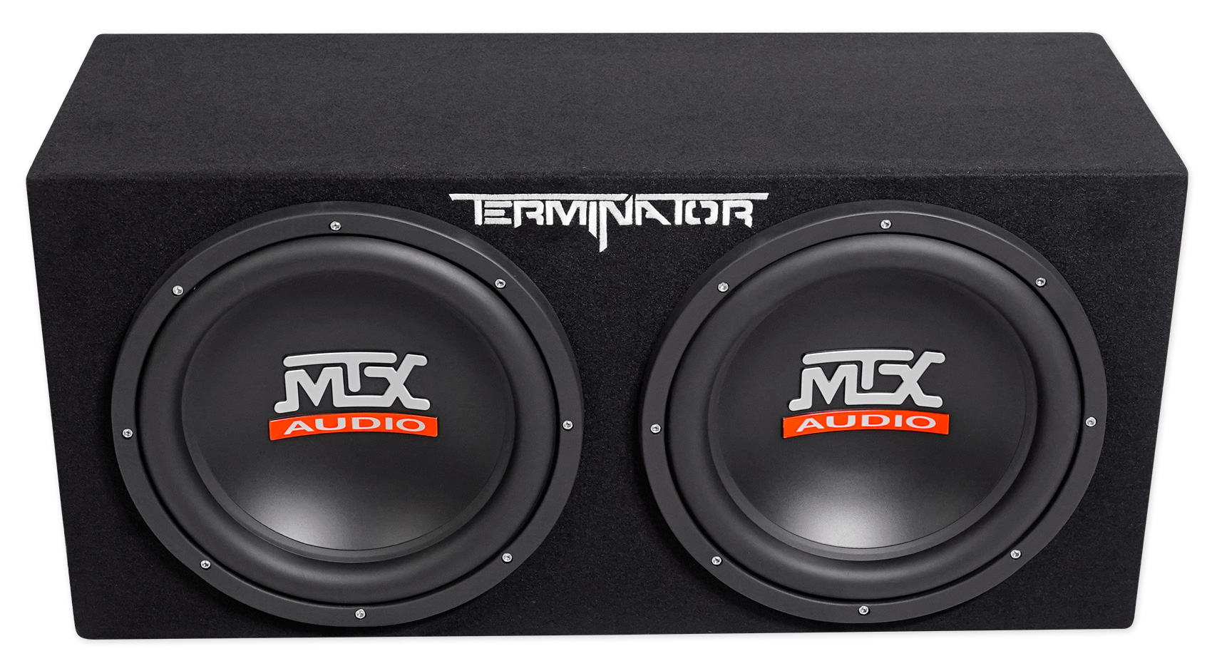 MTX Terminator TNP212DV Dual 12” Subwoofers+Box+Amplifier+Kit+Capacitor+Speaker - image 2 of 12