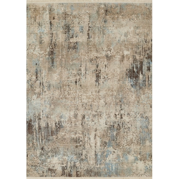 Momeni Izmir Polyester Traditional Blue Area Rug 2' X 3'