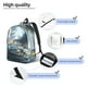 thumbnail image 3 of Balery Fantasy Swan Yacht Design Mochila Clásica Impresa Básica para Viaje, Mochila Escolar Resistente al Agua, Mochila de Lona con Correas Ajustables-Small, 3 of 5