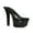 Black, variant on Ellie Shoes E-711-Heart 7" Heel Womens Sandal. 9 / Black