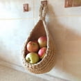 thumbnail image 4 of Shenmeida Hanging Wall Vegetable Fruit Baskets Braid Fabric Teardrop Hanging Basket Bohemian Hanging Wall Basket Breathable Hanging Crochet Basket Wall Hanging Basket Planter, 4 of 6