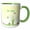 Green/White, variant on 3drose, Image of Bee Happy with Cartoon Tree and Bees, 15oz Mug