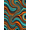 Blue, Pattern 5, variant on ODIKA 4'x6' Machine Washable Non-Slip Area Rug, Abstract Teal High Traffic Rug, Blue, 1175740