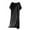 Black, variant on Bovxnpu Nightgowns for Women, Women's Nightgown Cotton Sleep Shirts Short Sleeve Nightshirt Pullover Nightdress Soft Sleepwear