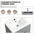 thumbnail image 2 of 24" Floating Bathroom Cabinet With Ceramic Sink - Gray Wall Mounted Design, , Functional Storage Vanity 24 Inch Style Efficient, 2 of 7