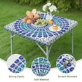 thumbnail image 4 of Colorful Bohemian Style Square Table Cover 34x34 Inch, Elastic Edged Tablecloth for Card Tables and Outdoor Entertaining, 4 of 6