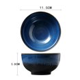 thumbnail image 4 of 2Pcs Ceramic Bowls Japanese Style Bowls Creative Rice Bowls Porcelain Ramen Bowl, 4 of 8
