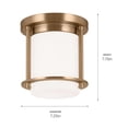 thumbnail image 2 of 52596CPZ Kichler Lighting Brit - 1 Light Flush Mount-7.75 Inches Tall and 7.25 Inches Wide-Champagne Bronze Finish, 2 of 3