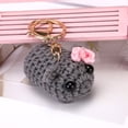 thumbnail image 4 of LLavero Muñeca Ganchillo Hámster Triste Animal Accesorios Divertidos para Bolso, 4 of 9