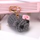 thumbnail image 4 of Llavero Hecho A Mano Hámster Triste Muñeca Tejida Ganchillo Animal Accesorios Divertidos para Bolso, 4 of 9