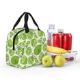 thumbnail image 4 of Yiaed Green Various Lemons Print Insulated Lunch Bag Reusable Cute Tote Lunch Box, Leakproof Cooler Lunch Bags for Work Office Travel School Picnic, 4 of 5