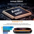 thumbnail image 3 of Intelligent player,Tv Box Player S905x4 Android 11.0 4k Media Rbox X4 S905x4 H.265 Hk1 Wifi 1000m Lan 8k Wifi H.265 Vp9 Remote Hk1 Uhd 4k Player Hk1 Wifi Lan With Player, 3 of 6