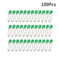 thumbnail image 4 of FUEENIRVA 100pcs Practical Design Locking Pin Keepers Safety Pin Assorted Color Nickel Plating Fastener for Hats, 4 of 8