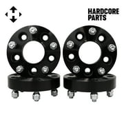 4 QTY BLACK WHEEL ADAPTERS 5X4.5 TO 5X5 1.25" | ADAPTS JEEP JK WHEELS ON TJ YJ KK SJ XJ MJ