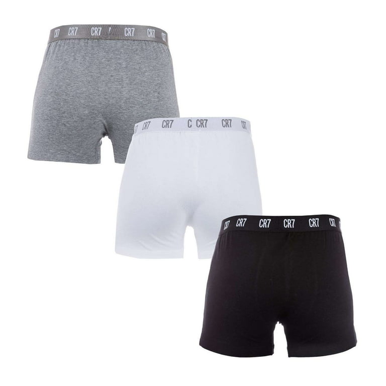 NEW Cristiano Ronaldo CR7 Men's Underwear 3-Pack Trunk Cotton Stretch Boxers
