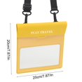 thumbnail image 3 of Bolsa impermeable para teléfono móvil con pantalla táctil, transparente, para buceo, bolsa de almacenamiento específica para teléfono, bolsa protectora sellada para juegos acuáticos y a la deriva, bol, 3 of 6