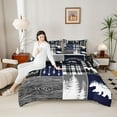 thumbnail image 3 of Feelyou Adventure Camp Full Size Comforter Sets, Lake House Bedding Sets, 3pcs, 3 of 7
