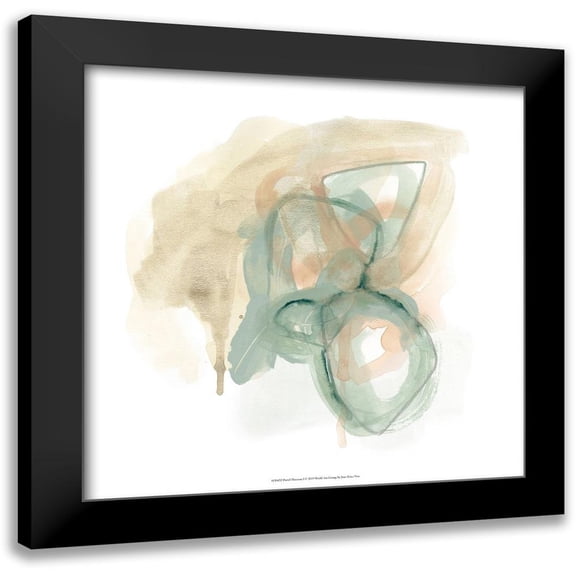 Vess, June Erica 12x12 Black Modern Framed Museum Art Print Titled - Pastel Theorem I