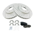 thumbnail image 2 of TRQ Front Performance Brake Pad & Rotor Kit Brake Pads Brake Rotors Set Ceramic Premium G-Coated Fits Select 2011 Honda Accord Crosstour 2012-2016 CR-V 2012-2015 Crosstour, 2 of 6