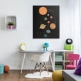 thumbnail image 2 of Solar System Planets Sky Art for Kids Graphic Art Gallery Wrapped Canvas Print Wall Art, 2 of 7