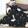 thumbnail image 6 of Pofeuu Fashionable Goose Print Ultra-Soft Micro Fleece Blanket,for Bed Or Sofa,All Season Throw Blankets Flannel Blanket-40"x30", 6 of 7