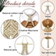 thumbnail image 3 of (Beige, Three Hats Style) Macrame Hat Hanger Hat Holder for Wall, 3 of 5