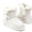 White, variant on Side Bow Platform Ankle Snow Boots for Women Suede Faux Fur Cuff Short Winter Booties Slip On Non Slip Thick Sole Indoor Outdoor Warm Cold Weather Shoes