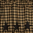 thumbnail image 2 of VHC Brands Mayflower Market Star Scalloped Swag Set, Raven/Khaki, 2 Panels, 2 of 3