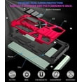 thumbnail image 7 of Compatible for Google Pixel 6a Case w/Tempered Glass Screen Protector [Military Grade] Ring Car Mount Kickstand Shockproof Hard Phone Case - Red, 7 of 7