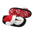 thumbnail image 1 of Baby Christmas Crib Shoes Soft Sole Anti-Slip Cartoon Slippers, 1 of 4